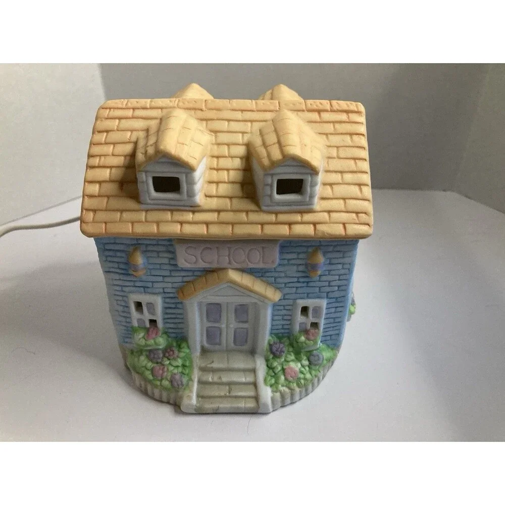 Collectible Light  Victoria Lamp Ceramic Cobblestone Design – Colorful Electric